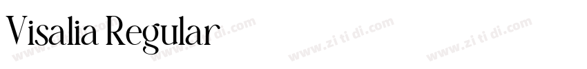 Visalia Regular字体转换 Visalia Regular字体转换
